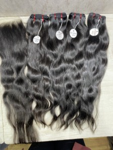 Extensiones de cabello de 20-30 28-30 pulgadas, cabello crudo del templo del sur de la India - Product Image 2