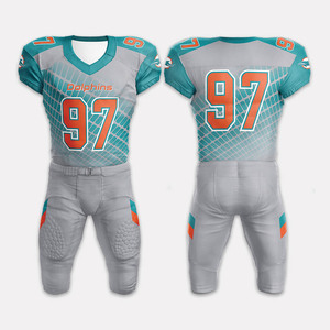 Uniformes de fútbol americano de la mejor calidad, diseños personalizados, impresión sublimada de secado rápido, camisetas de fútbol americano transpirables - Product Image 3