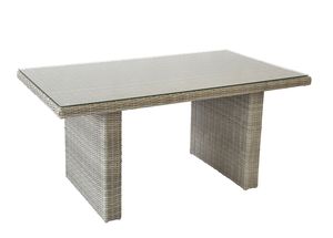 Ensemble de salon de jardin en rotin avec table et chaises, 4 places, coussins confortables, mobilier d'extérieur pour conversation - Product Image 3