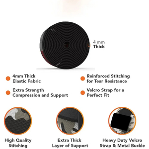 Weightlifting Cotton Polyester <b>Knee</b> Wraps <b>Compression</b> Powerlifting <b>Support</b> Heavy Duty Comfortable Elastic <b>Knee</b> Wraps - Product Image 5