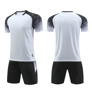 High Quality Men Printed Short Sleeve Soccer Jersey <b>Set</b> Adult Football Uniform Boy Custom Color Soccer Shirt Customized Name DIY - Product Image 3