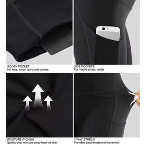 กางเกงเลกกิ้งเอวกลางเอวยางยืดสำหรับผู้หญิงกางเกงเลกกิ้งผู้หญิงดีไซน์ตามสั่ง - Product Image 5