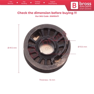 Roue de réparation de lève-vitre BWR5471 pour porte avant 5JA837461 62 pour Toledo MK4 Rapid - Product Image 5