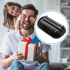 Paquete de 4 cabezales de afeitado de doble cuchilla de repuesto compatibles con la serie de afeitadoras eléctricas, pieza esencial para afeitadora eléctrica - Product Image 1