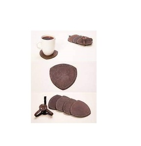 Juego de posavasos de cuero hecho a mano para mesa de comedor, decoración del hogar, cocina, tamaño promocional y personalizado al mejor precio - Product Image 3