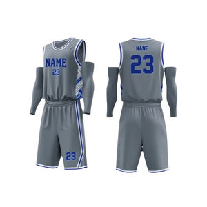 Meilleure vente Vêtements de basket-ball d'été grande taille Vêtements de sport imprimés personnalisables Ensemble d'uniformes Maillot respirant Ensembles de costumes d'équipe - Product Image 6