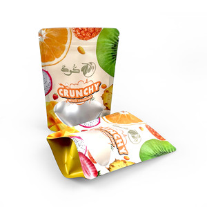 Tùy chỉnh in đứng lên túi nắp kéo đóng băng trái cây sấy khô bao bì túi nhựa bao bì đóng băng khô hỗn hợp túi trái cây - Product Image 2