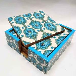 Juego de posavasos de estilo clásico con forma de Octágono ecológico de acero inoxidable de primera calidad, alfombrillas decorativas para bebidas para escritorio de oficina, Bar de fiesta - Product Image 3