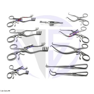 Juego de Retractores Veterinarios de 10 Piezas, Pinzas de Acero Inoxidable, Incluyendo Gelpi Weitlaner, Instrumentos Manuales Reutilizables de Alta Calidad, CE - Product Image 3