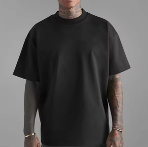 Camiseta Vintage de Alta Calidad, Personalizable con Logotipo, Estilo Urbano, Ligera, de Algodón de Punto, Corte Regular, Hombros Caídos, Lavado Ácido para Hombre - Product Image 1