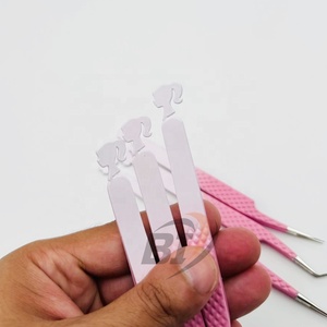 Pinzas de Acero Inoxidable Duraderas de Última Generación para Extensión de Pestañas y Herramientas de Belleza con Punta Puntiaguda, Pinzas con Nombre de Marca Personalizado - Product Image 3