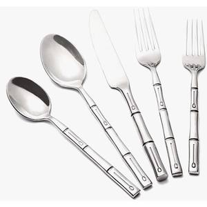 Juego de Cubiertos Reutilizables Plateados para Bodas y Restaurantes, Cuchara y Tenedor de Acero Inoxidable, Juegos de Vajilla - Product Image 1