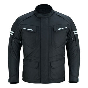 Waterproof Motorbike Leather Jacket <b>For</b> <b>Men</b> With Inner Thermal Lining <b>Black</b> Motorcycle Leather Motorcycle & Auto Racing Wear - Product Image 1