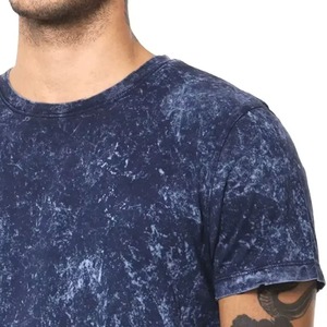 Camiseta de hombre transpirable de algodón 100% ligera con estampado y lavado ácido, de corte holgado, estilo urbano, superventas - Product Image 4