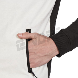 Survêtement Colorblock blanc et noir pour hommes tenue d'entraînement de gymnastique nouvelle arrivée Style sportif Logo personnalisé vêtements de sport moderne à la mode - Product Image 5