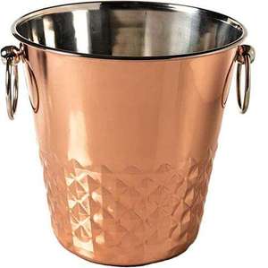 Post Modern Vintage Style for Champagne Ice Bucket Elegant Metal Wine Cooler & Chiller with Handles for Weddings and Bar Parties - Product Image 5