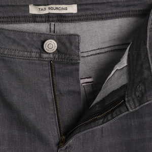 กางเกงยีนส์เดนิมทรงกระบอกเข้ารูปสำหรับผู้ชาย ยี่ห้อ Tad Sourcing รุ่น Stonewashed เอวกลาง ผ้าฝ้าย สไตล์ลำลอง - Product Image 3