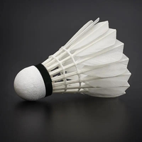 Volant de Badminton professionnel, vente en gros, Durable, droit, Long, plume d'oie