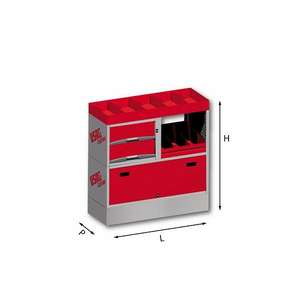Surtido de matrices para gabinetes de herramientas de lado izquierdo para usuarios zurdos USAG - Product Image 1