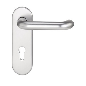 Ensemble de protection incendie en aluminium Targa/K FS 103/103 AP F1 D/D pour porte, épaisseur 40-65 mm, profil arrondi, cylindre, casiers de rangement DIN - Product Image 1