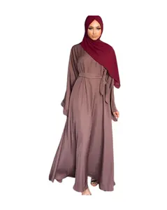 Latest Burqa Designs Muslim Islamic Clothing Burqa For Women 2023 New Arrival Causal Muslim Islamic Women Abaya Blank Burka