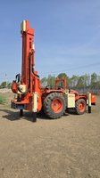 Plataforma de apilamiento solar montada en tractor Kubota duradera, 1200mm de diámetro, 200m de profundidad, rotativa, DTH, precio de fábrica OEM