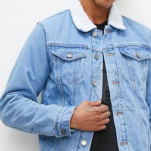 Chaqueta de Mezclilla para Hombre, Logotipo Personalizado al por Mayor, Hecha de Algodón, Transpirable, para Uso en Exteriores - Product Image 6