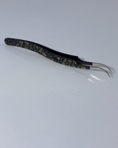 Vente chaude en gros pince à épiler d'extension de cils en acier inoxydable pince à épiler personnalisée cils de marque privée pince à épiler à pointe de fibre - Product Image 2