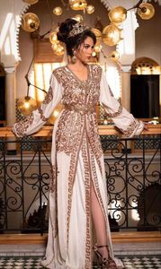 Robe CAFTAN de soirée, nouvelle mode, broderie de dadda, perles de verre de cristal, travail en pierre de verre, pour mariage @ 2022 - Product Image 2