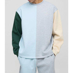 Sweat-shirt à manches longues décontracté style High Street sur mesure pour hommes avec short respirant de couleur unie pour l'été - Product Image 4