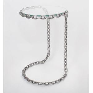 Table d'appoint ronde en métal au design raffiné, table basse de qualité antique, taille personnalisée, en aluminium, pour la finition laiton. - Product Image 5