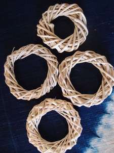 Ronds de serviette en rotin Décor de table en osier Ronds de serviette élégants pour manger - Product Image 4