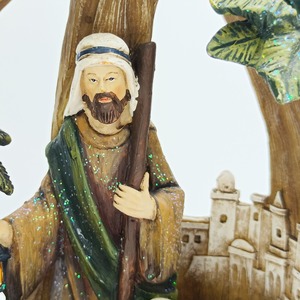 Pesebre Navideño Witt, Artesanía Religiosa de Resina, Escena de la Natividad, Agujero en el Árbol, Sagrada Familia, Decoraciones Cristianas <span class=keywords><strong>Católicas</strong></span> <span class=keywords><strong>para</strong></span> Iglesia - Product Image 3
