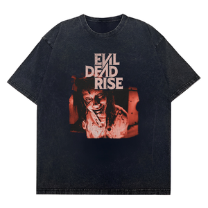 T-shirt unisexe d'horreur Evil <span class=keywords><strong>Dead</strong></span> <span class=keywords><strong>Rise</strong></span> avec graphisme vieilli, décontracté, pour Halloween, style film, 2026 - Product Image 1