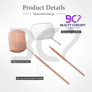 Miroir pour cils de qualité supérieure en acier inoxydable avec poignée antidérapante – Meilleur fournisseur de miroirs à cils - Product Image 2