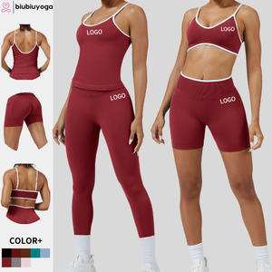 Conjunto de Yoga para Mujer al por Mayor: Bodysuits Deportivos Efecto Segunda Piel, Transpirables, de Secado Rápido, Spandex/Nylon, Conjunto de Dos Piezas para Entrenamiento - Product Image 4