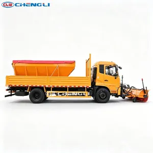 รถบรรทุกกำจัดหิมะแบบรวม Dongfeng 8CBM 230 แรงม้า ยูโร 6 พร้อมระบบกระจายสารปรับได้ สำหรับการบำรุงรักษาถนนในฤดูหนาว - Product Image 1