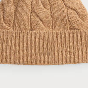Vente directe usine – Bonnets en coton vierge tricotés personnalisés pour l'hiver, design tendance et élégant - Product Image 3