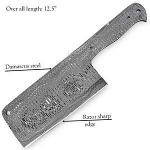 Couteau JEXMOO personnalisé fait à la main en acier Damas, lame vierge multifonctionnelle à motif goutte de pluie, avec un cadeau parfait, couteau pour usage extérieur - Product Image 5