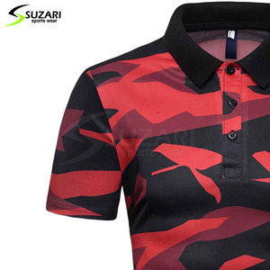 Service OEM T-shirts polo pour hommes Logo personnalisé Tops tricotés légers à séchage rapide pour le fitness - Product Image 5