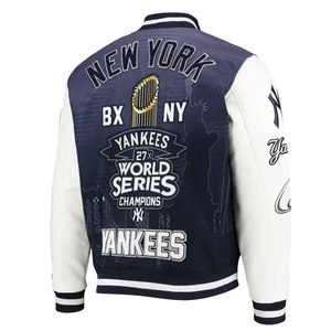 Factory direct bomber <b>jacket</b> for <b>men</b> breathable windproof fashion wear private label bulk supply oversized fit custom design - Product Image 4