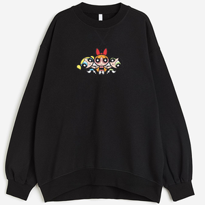 Sudadera con Capucha de Moda para Mujer, Estampada, 100% Algodón, Manga Larga, Hombros Caídos, Ajustada, para Entrenamiento - Product Image 1