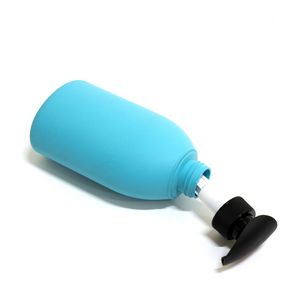 Bouteille de lotion en plastique pour le corps souple noir de luxe de haute qualité de 500ml avec joint de pompe à mousse Emballage cosmétique de luxe unique en gros - Product Image 6