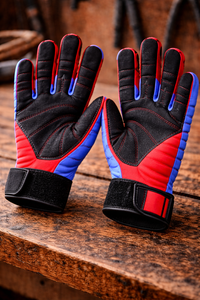 Gants de sport personnalisés avec paume rembourrée, grip antidérapant, sangle de poignet réglable, durables pour jeunes, entraînement, OEM, vente en gros - Product Image 2
