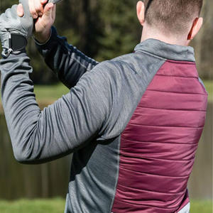 Nouvelle veste de golf matelassée isolée pour homme, veste décontractée légère en tricot hybride, réfléchissante - Product Image 4
