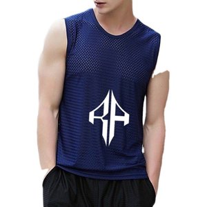 เสื้อกล้ามผู้ชายระบายอากาศพรีเมี่ยมวัสดุผ้าฝ้าย100% ออกแบบโลโก้ได้ตามต้องการ - Product Image 3