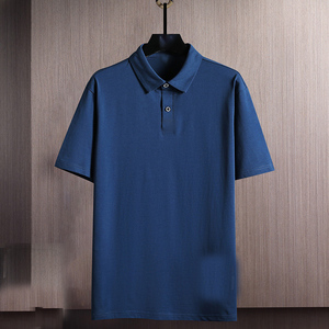Polo pour homme à manches courtes, tendance estivale, ample, de marque, en coton pur, avec logo personnalisé OEM - Product Image 4