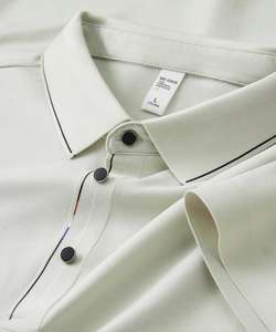 T-shirt de golf personnalisé pour homme de haute qualité, 100 % coton, anti-plis, séchage rapide, imprimé, tricoté, avec poche, décontracté, sportif - Product Image 4