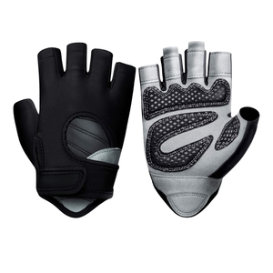 Acheter Logo personnalisé Haltérophilie Gants noirs Gym Formation Hommes Femmes Respirant Antidérapant Grip Support Fitness Gants - Product Image 2