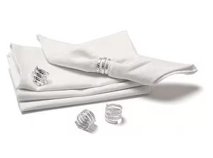 Anneaux de serviette en métal de luxe, accessoires de table design pour les occasions formelles, décoration de table élégante pour les mariages et les fêtes - Product Image 5